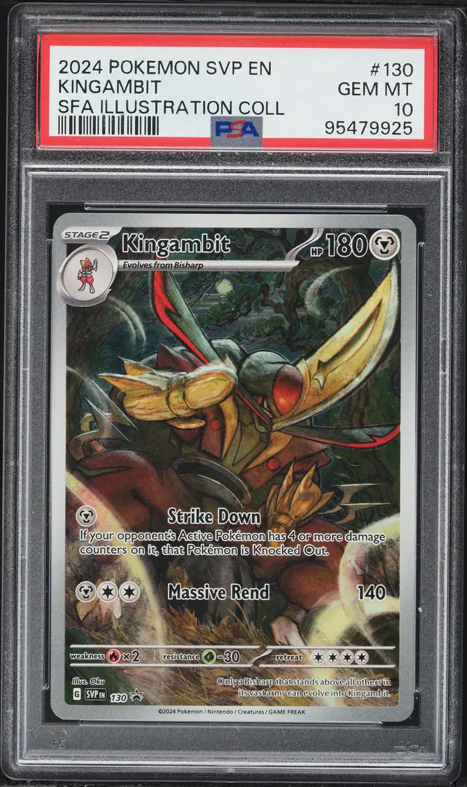 2024 #130 Kingambit PSA 10 Svp EN-SV Black Star Promo Pokemon