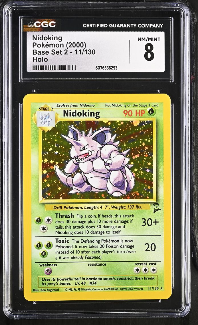 2000 #11 Nidoking CGC 8 Base Set 2 - English