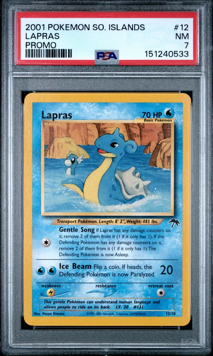 2001 #12 Lapras PSA 7 Southern Islands Promo