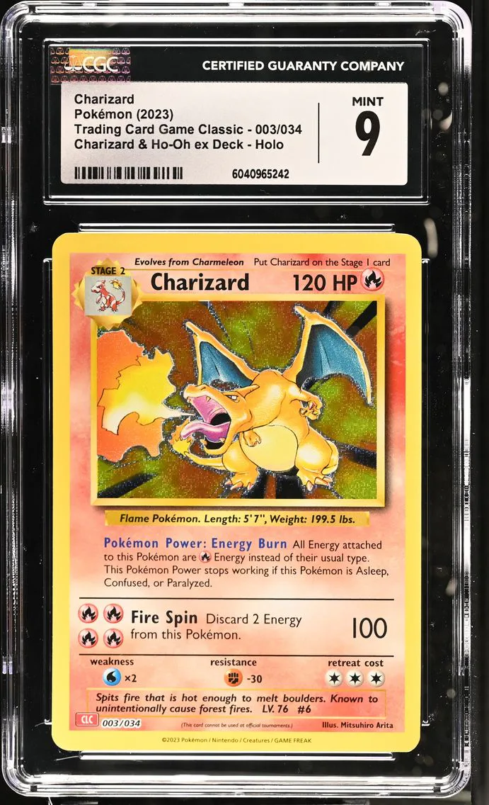 2023 #003 Charizard CGC 9 Trading Card Game Classic - CLV, CLC, CLB - English