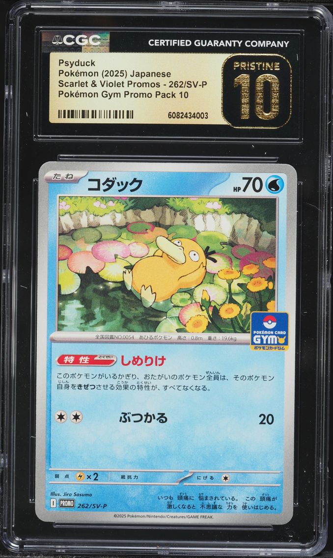2022 #262/SV-P Psyduck CGC 10 Pristine Scarlet & Violet Promos - Japanese Pokemon