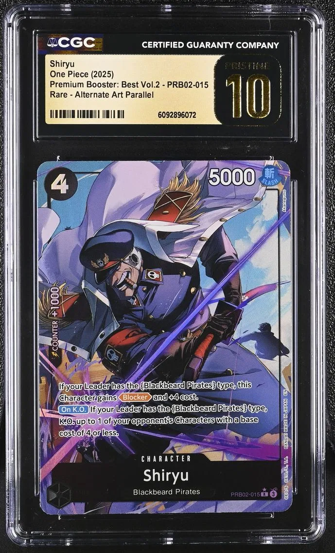 2025 #PRB02-015 Shiryu CGC 10 Pristine Premium Booster: The Best Vol.2 (PRB-02) - English