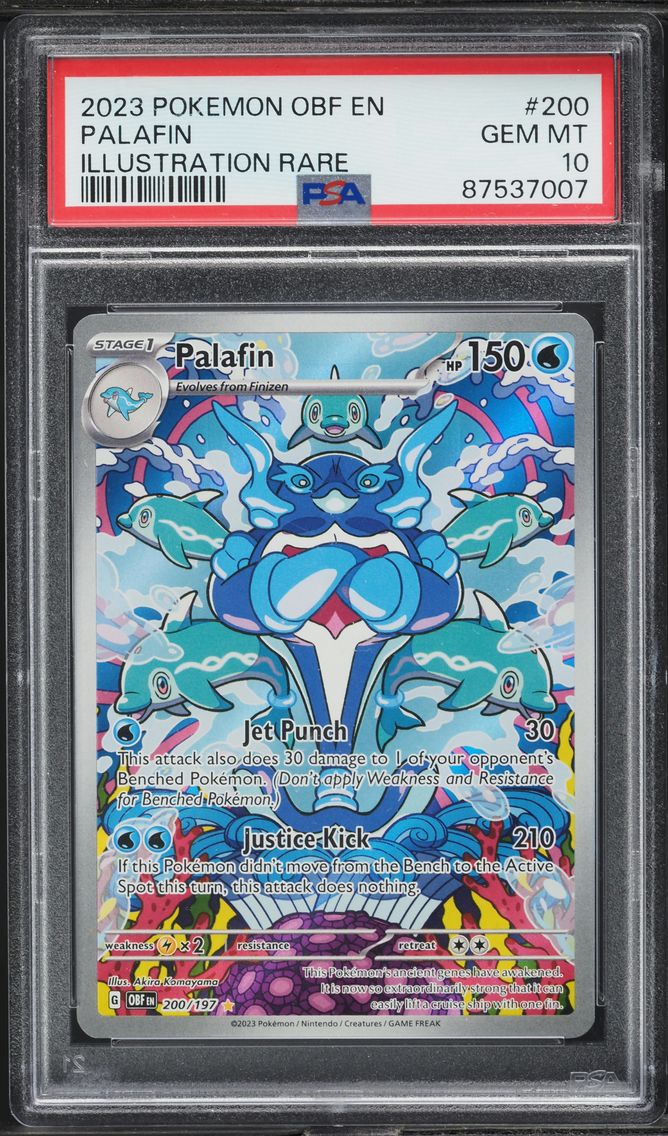 2023 #200 Palafin PSA 10 Obf EN-Obsidian Flames Pokemon