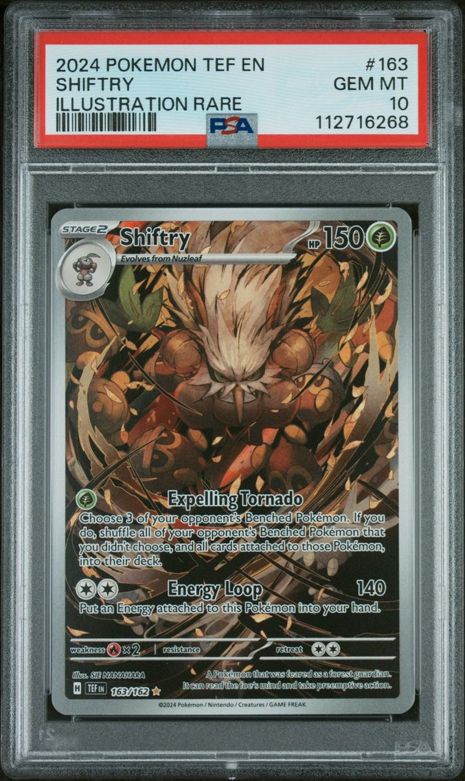 2024 #163 Shiftry PSA 10 Tef EN-Temporal Forces Pokemon