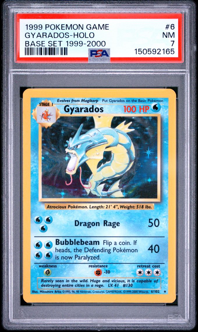 1999 #6 Gyarados-Holo PSA 7 Game
