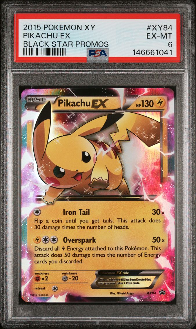 2015 #XY84 Pikachu EX PSA 6 XY Black Star Promos