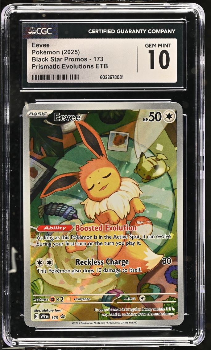2025 #173 Eevee CGC 10 Black Star Promos - Scarlet & Violet SVP EN - English