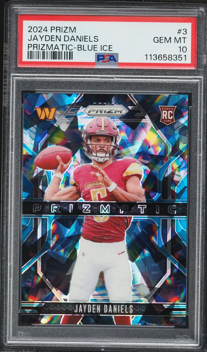 2024 #3 Jayden Daniels PSA 10 Panini Prizm Prizmatic Football