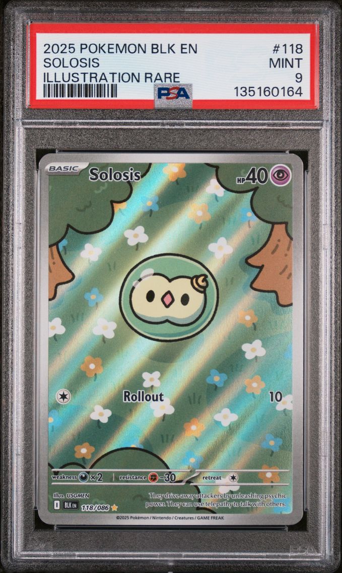 2025 #118 Solosis PSA 9 Blk EN-Black Bolt