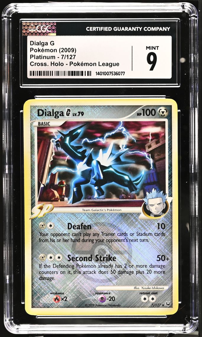2009 #7 Dialga G CGC 9 Pokemon League (Crosshatch Holo) Platinum - English Pokemon