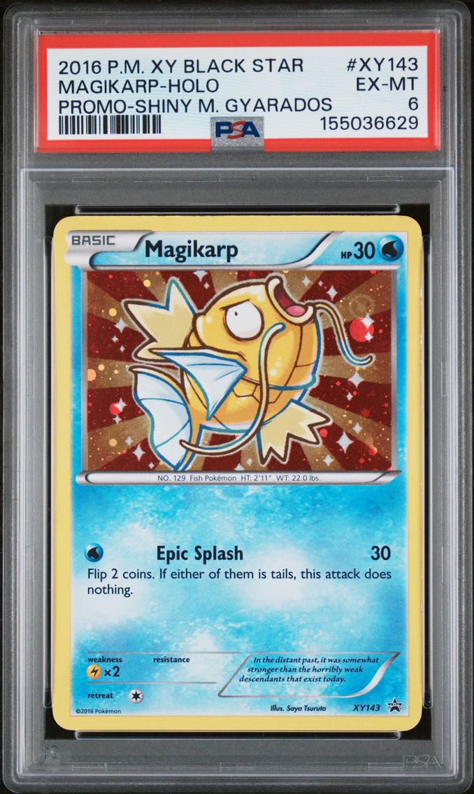 2016 #XY143 Magikarp-Holo PSA 6 XY Black Star Promo