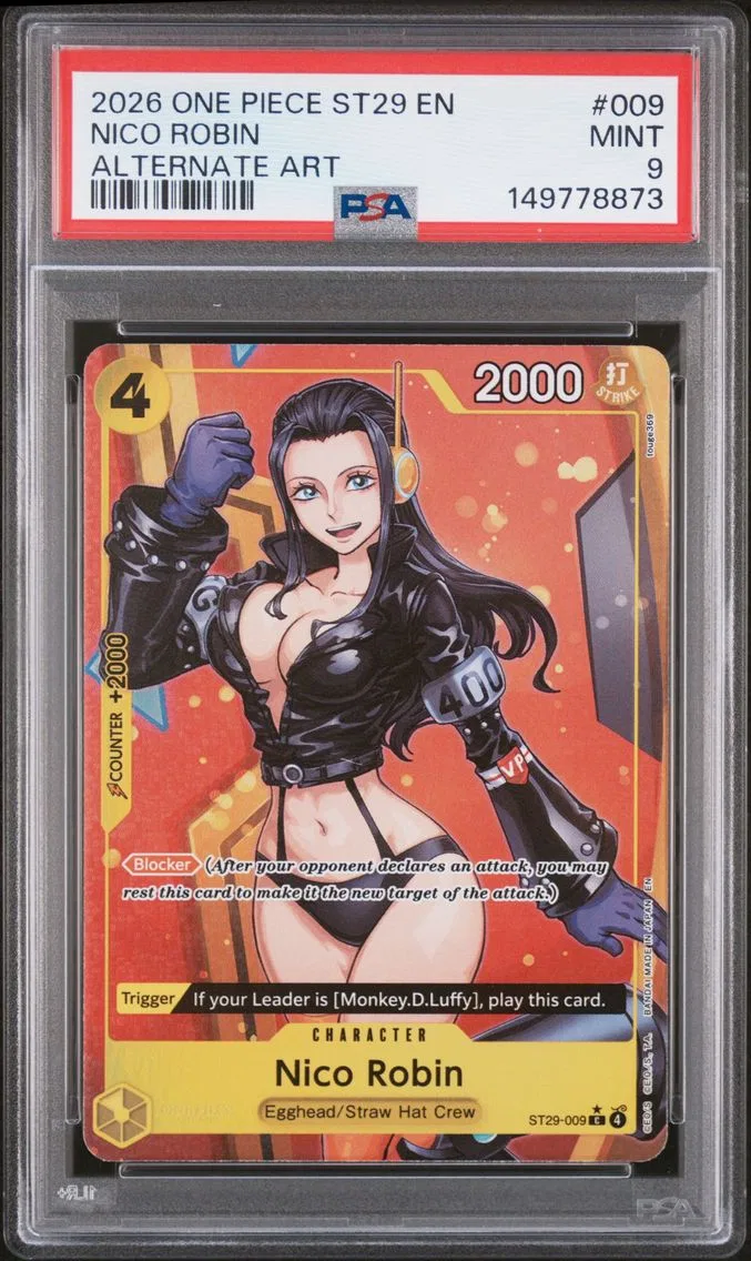 2026 #009 Nico Robin PSA 9 One Piece Starter Deck ST29-Egghead