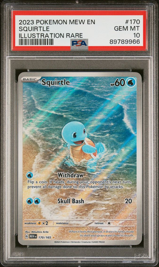 2023 #170 Squirtle PSA 10 Mew EN-151