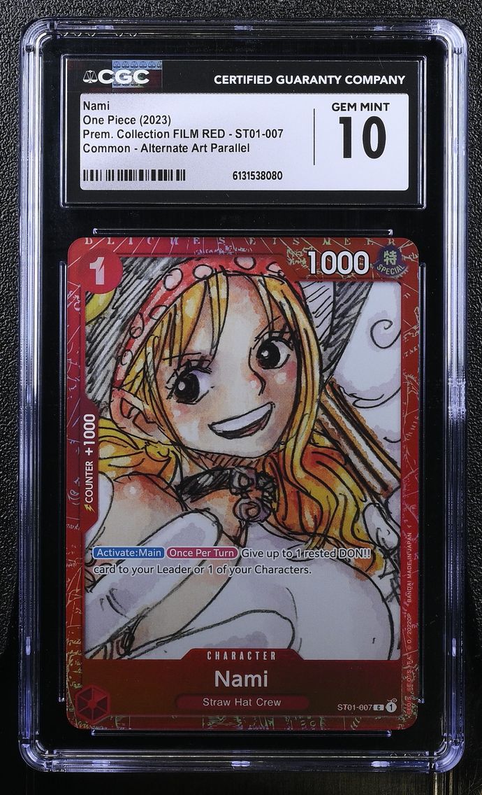 2023 #ST01-007 Nami CGC 10 Premium Collection FILM RED (Foil) - English