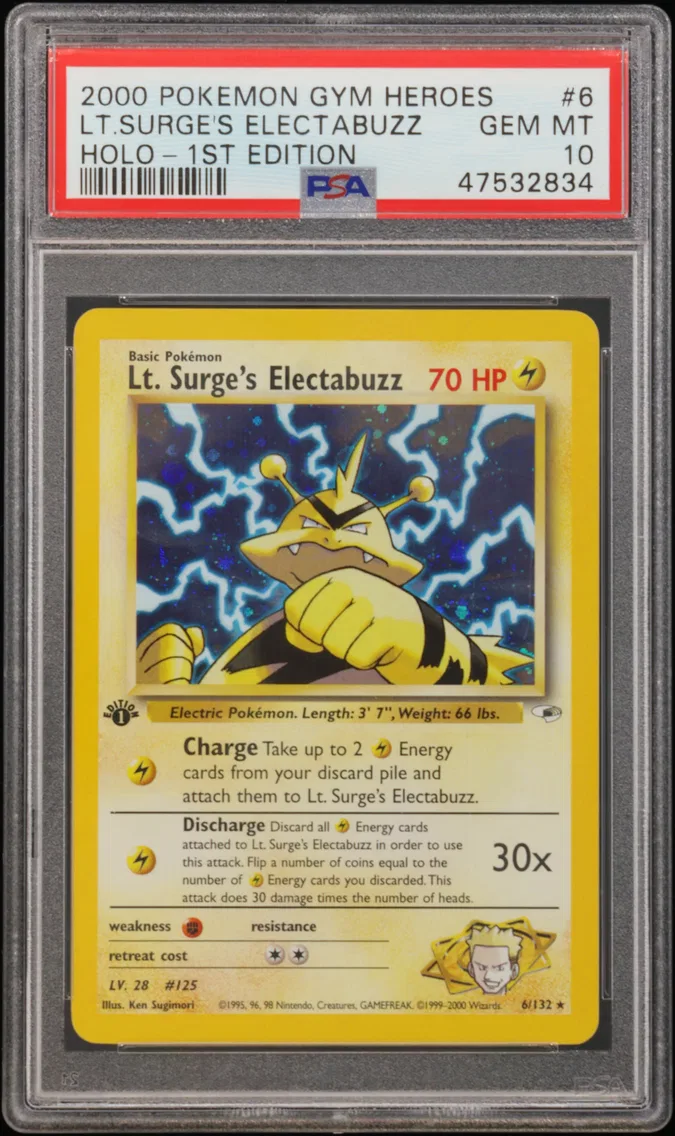 2000 #6 LT. Surge's Electabuzz P