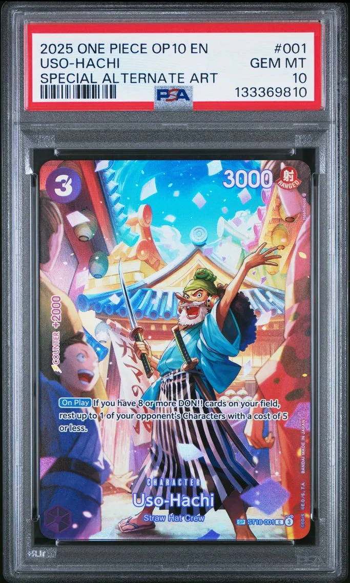 2025 #001 Uso-Hachi PSA 10 One Piece OP10-Royal Blood