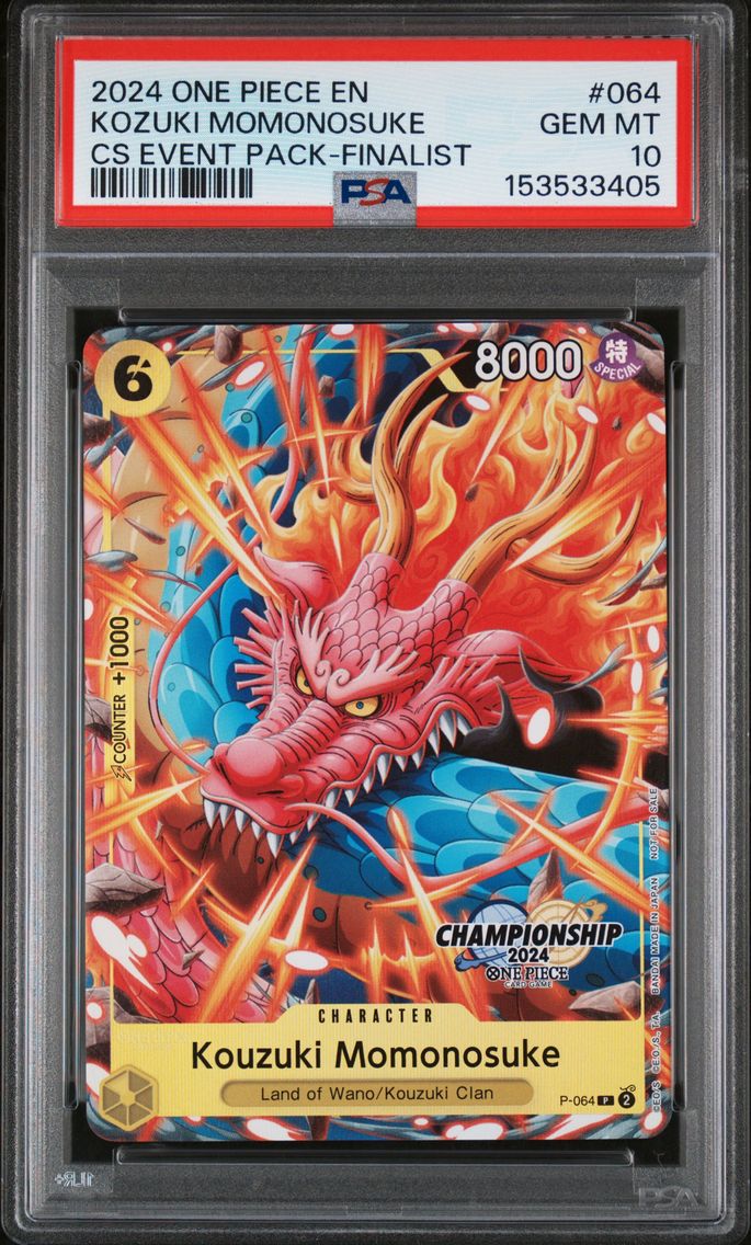 2024 #064 Kozuki Momonosuke PSA 10 Championship 2024 Event Pack One Piece