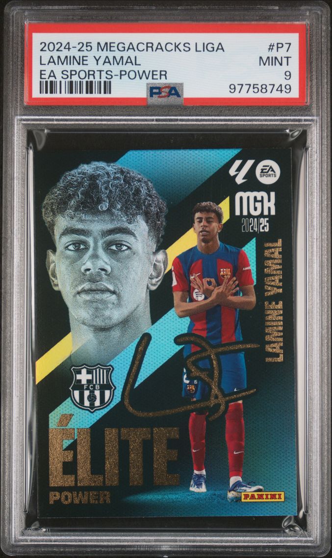 2024 #P7 Lamine Yamal PSA 9 Panini Megacracks Mgk Laliga EA Sports