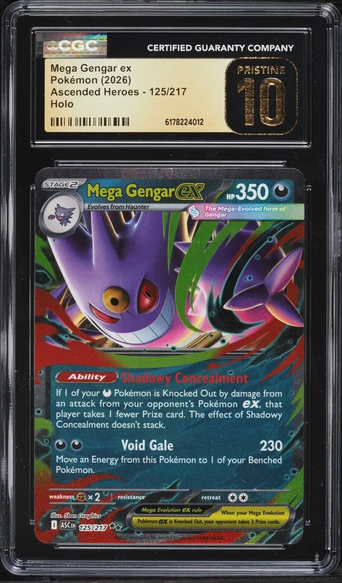 2026 Pokemon Mega Evolution Ascended Heroes Holo Mega Gengar ex #125 CGC 10 PRISTINE