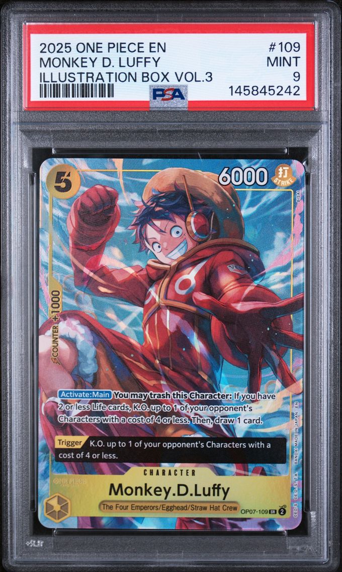 2025 #109 Monkey D. Luffy PSA 9 One Piece Promos