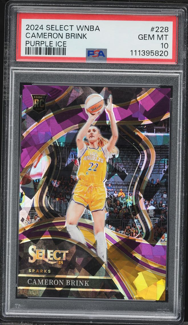 2024 Select WNBA Courtside Purple Ice Cameron Brink ROOKIE /149 #228 PSA 10 GEM MINT
