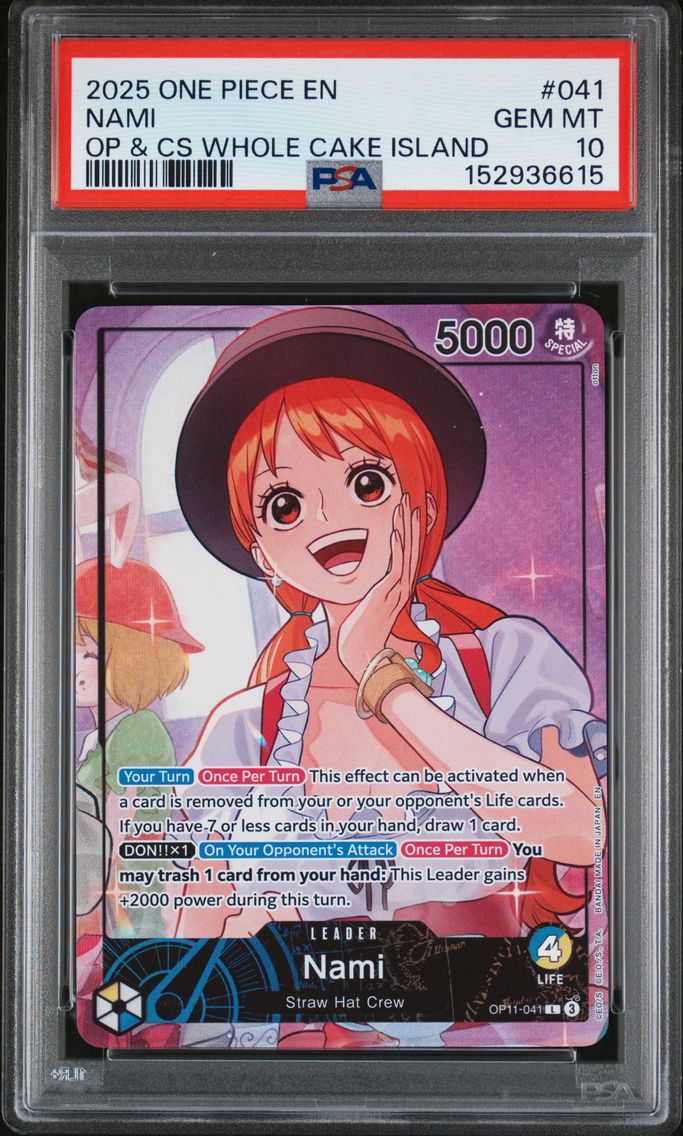 2025 #041 Nami PSA 10 One Piece Promos