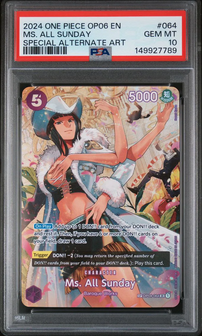 2024 #064 MS. All Sunday PSA 10 One Piece OP06-Wings of the Captain