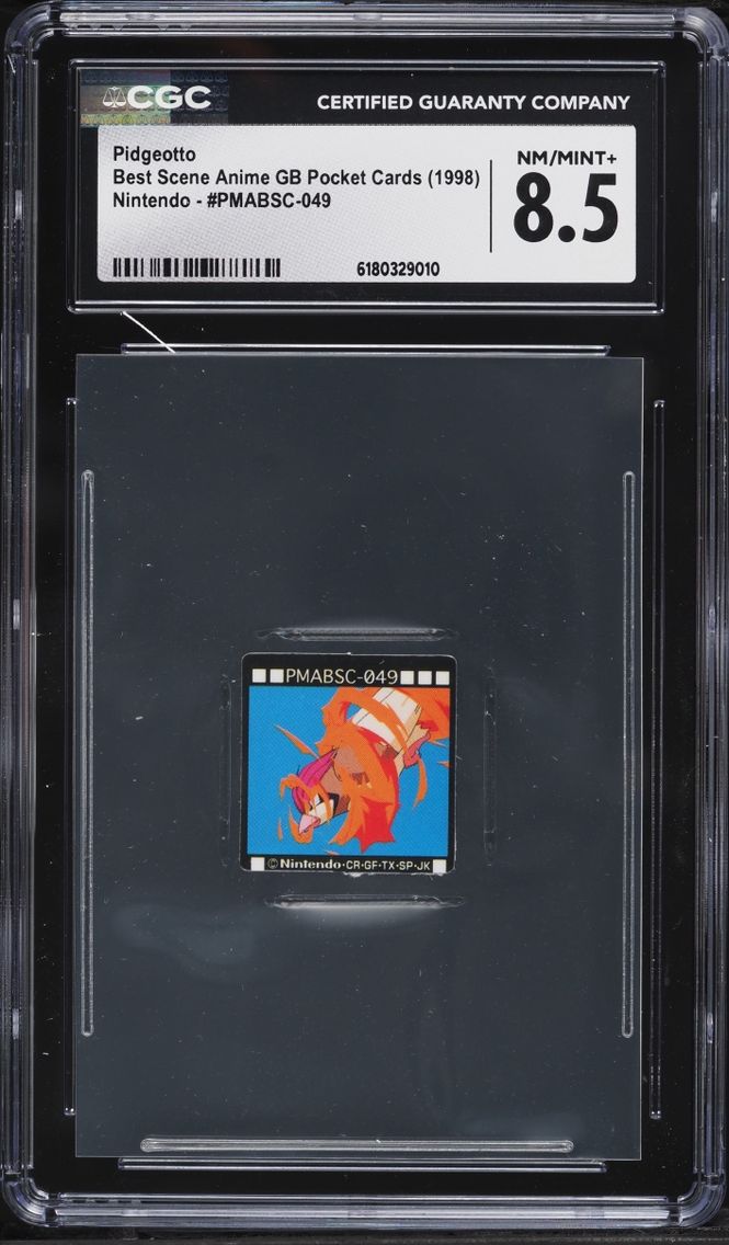 1998 Pokemon Japanese Best Scene Anime GB Pocket Pidgeotto #49 CGC 8.5 NM-MT+