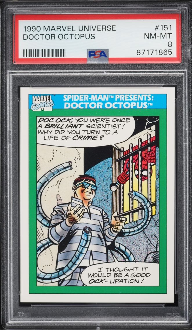 1990 #151 Impel Marvel Universe Doctor Octopus NM-MT PSA 8