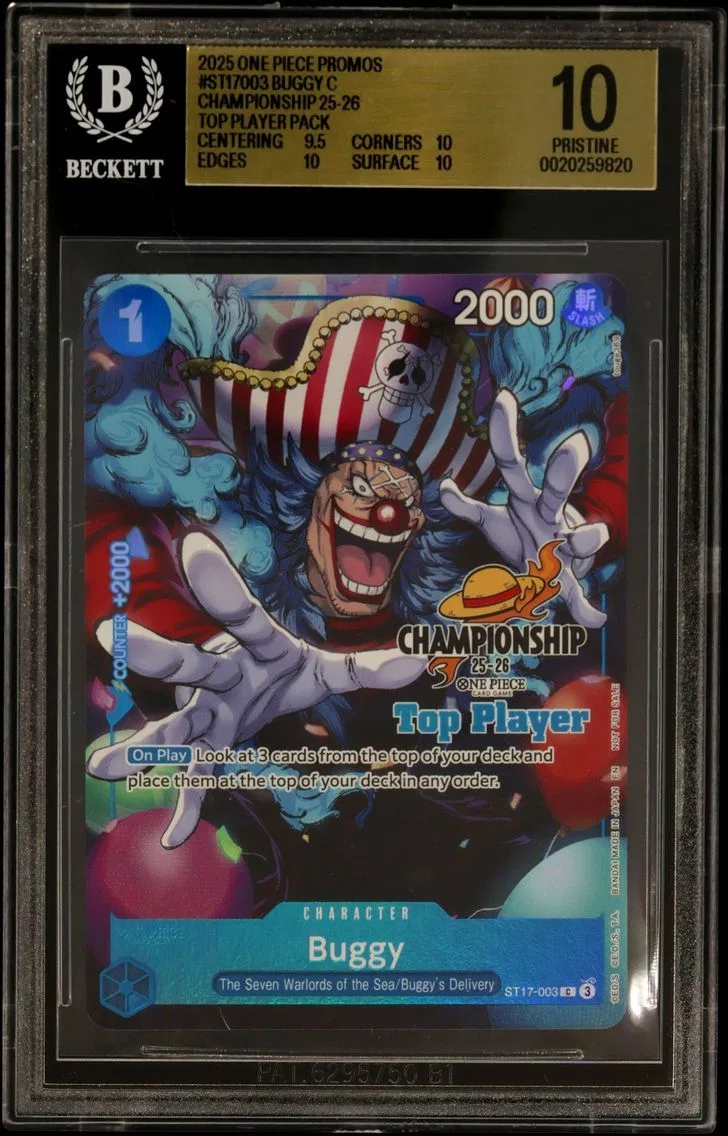 2025 #ST17003 Buggy C/(Championship 25-26 Top Player Pack) BGS 10 One Piece Card Game Promos