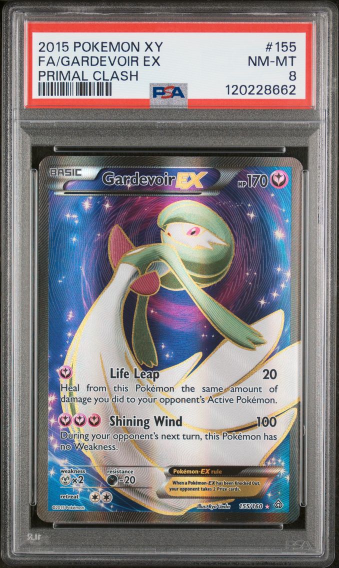 2015 #155 Full Art/Gardevoir EX PSA 8 XY Primal Clash Pokemon