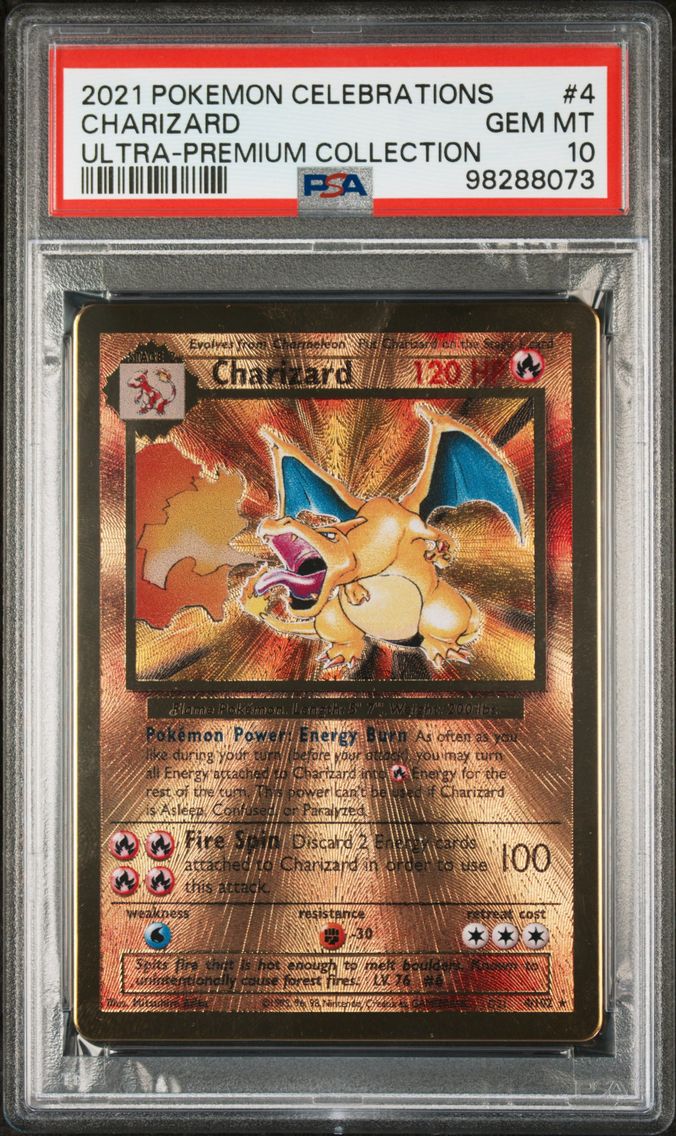 2021 #4 Charizard PSA 10 Celebrations Ultra-Premium Collection