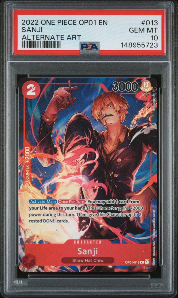 2022 #013 Sanji PSA 10 One Piece OP01-Romance Dawn