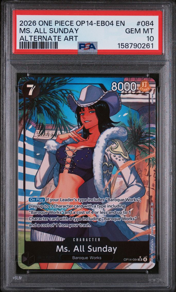 2026 #084 MS. All Sunday PSA 10 One Piece OP14-EB04-the Azure Sea's Seven