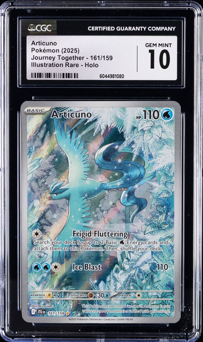 2025 #161 Articuno CGC 10 Journey Together - JTG EN - English Pokemon