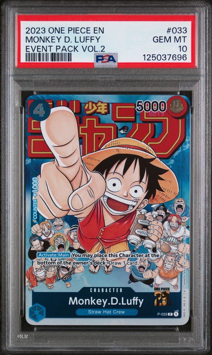 2023 #033 Monkey D. Luffy PSA 10 One Piece Promos