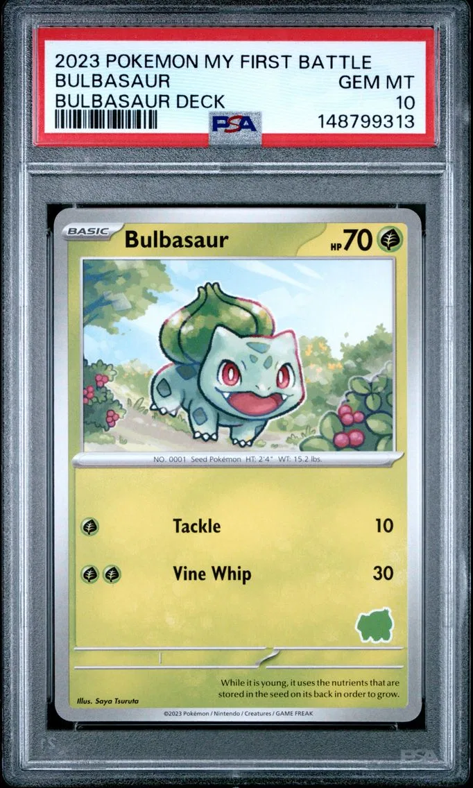 2023 #NA Bulbasaur PSA 10 My First Battle-Bulbasaur Deck