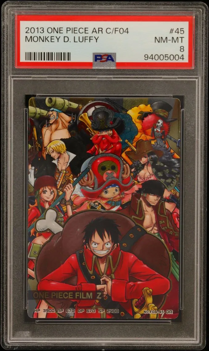 2013 #45 Monkey D. Luffy PSA 8 Carddass One Piece Japanese AR Carddass Formation 04