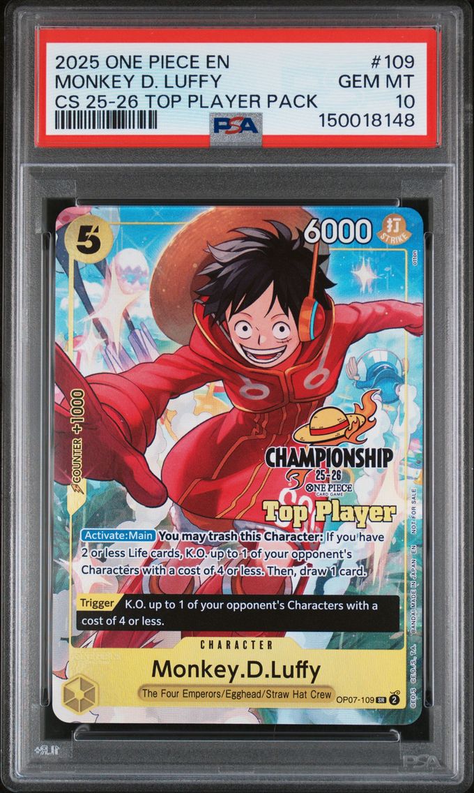 2025 #109 Monkey D. Luffy PSA 10