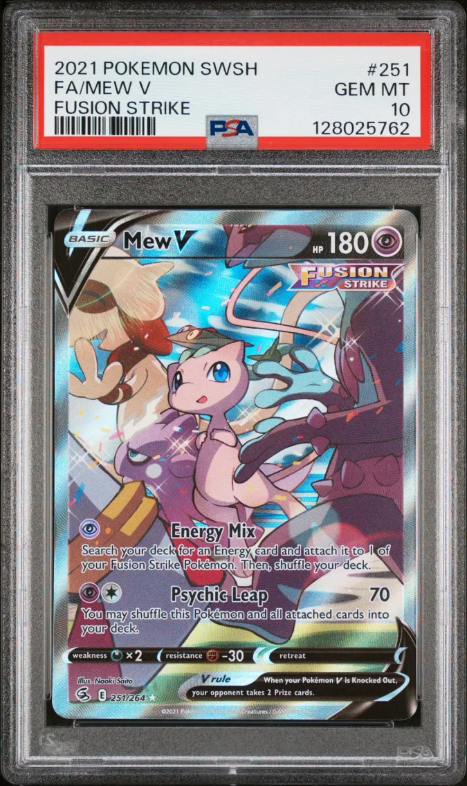 2021 #251 Full Art/Mew V PSA 10