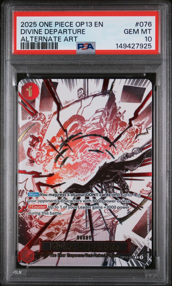 2025 #076 Divine Departure PSA 10 One Piece OP13-Carrying on His Will