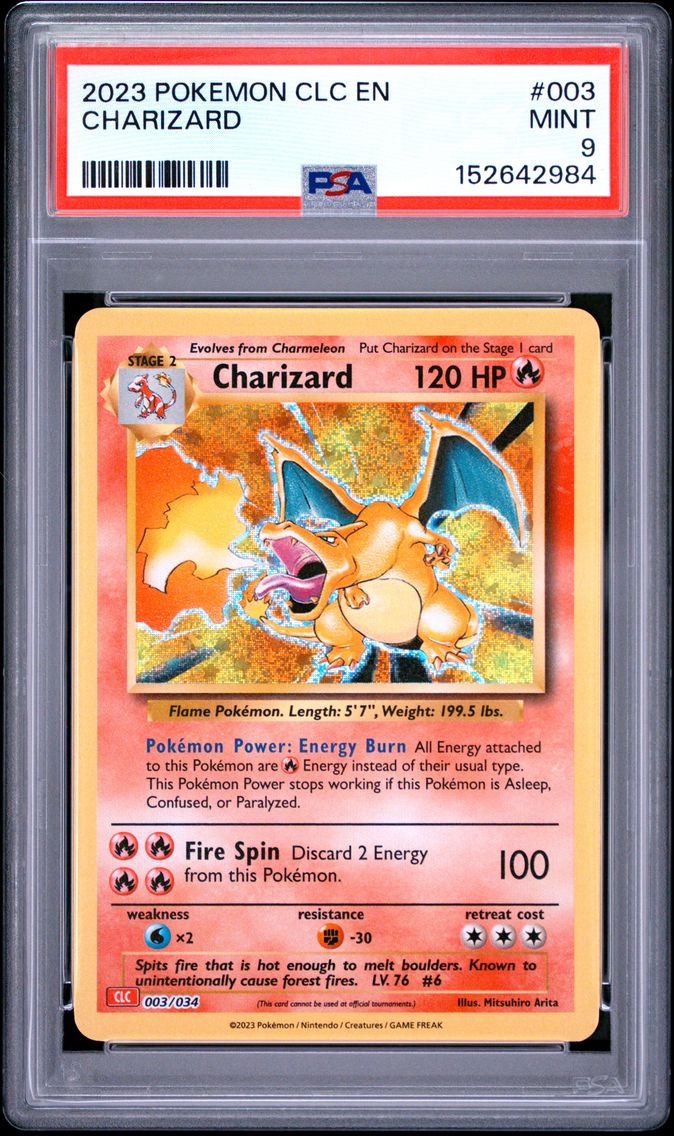 2023 #003 Charizard PSA 9 Clc-Trading Card Game Classic Charizard & HO-Oh EX Deck