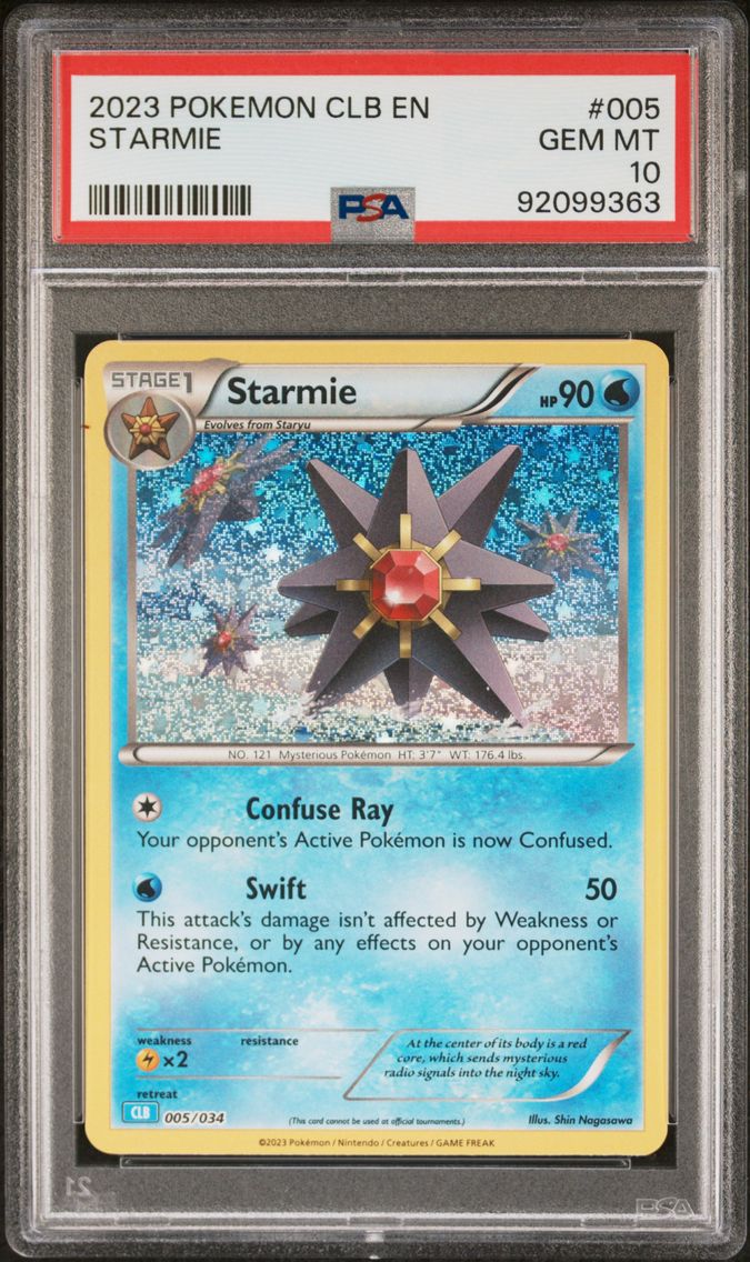2023 #005 Starmie PSA 10 Clb-Trading Card Game Classic Blastoise & Suicune EX Deck