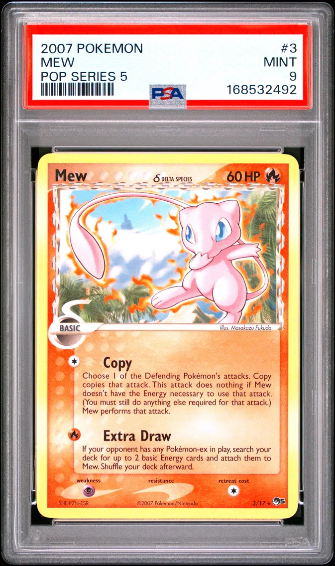2007 #3 Mew PSA 9 Pop Series 5
