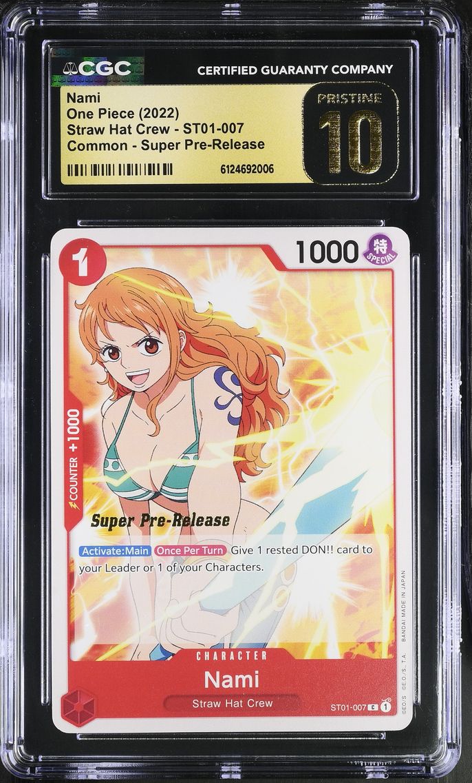 2022 #ST01-007 Nami CGC 10 Pristine Starter Deck: Straw Hat Crew (ST01) - English