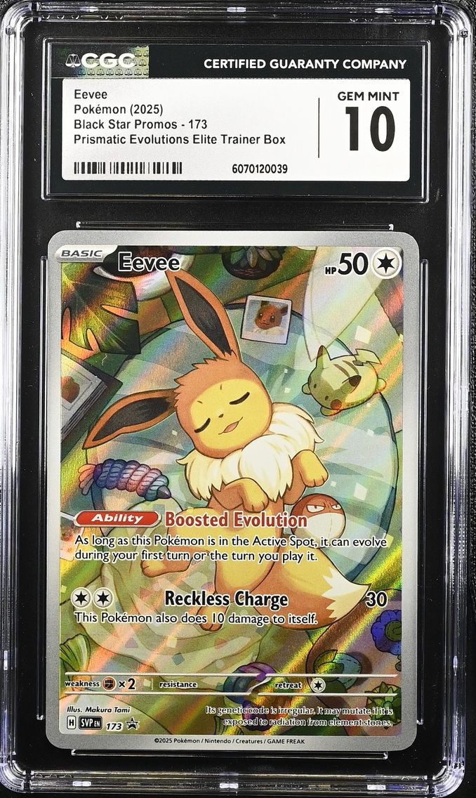 2025 #173 Eevee CGC 10 Black Star Promos - Scarlet & Violet SVP EN - English