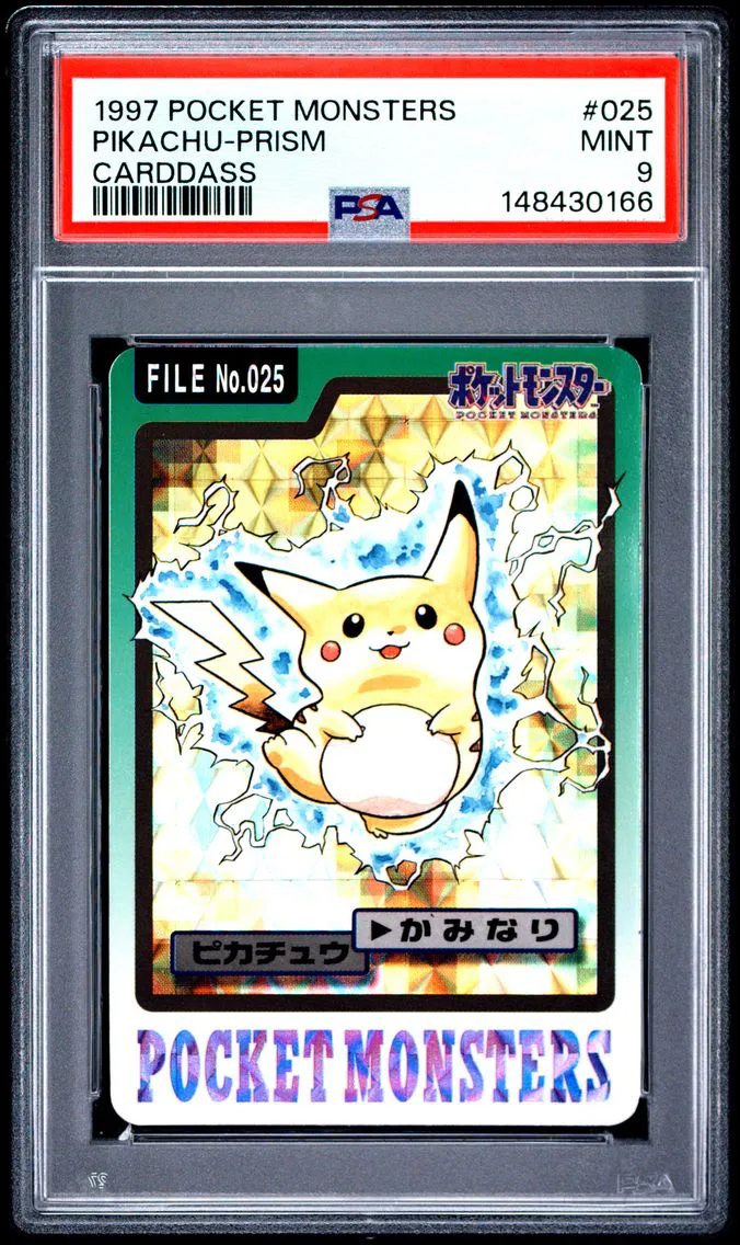 1997 #025 Pikachu-Prism PSA 9 Pocket Monsters Carddass