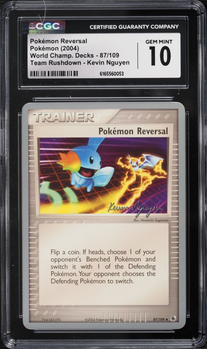 2004 Pokemon World Championships Decks Team Rushdown Kevin Nguyen Reversal #87 CGC 10 GEM MINT