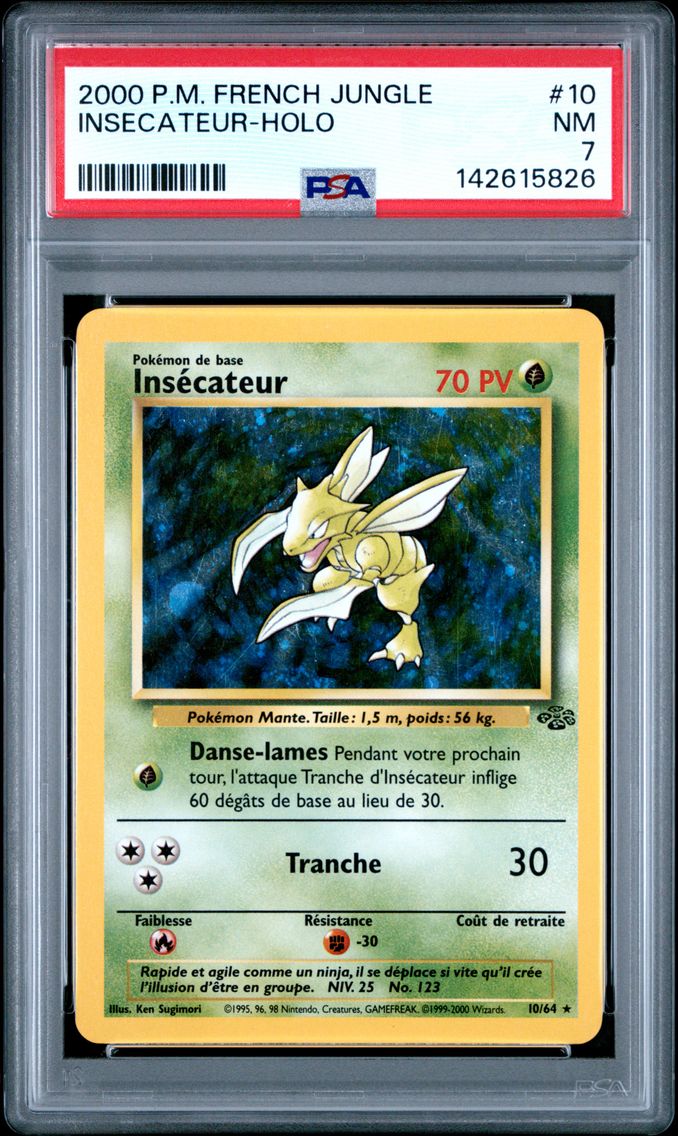2000 #10 Insecateur-Holo PSA 7 French Jungle Pokemon