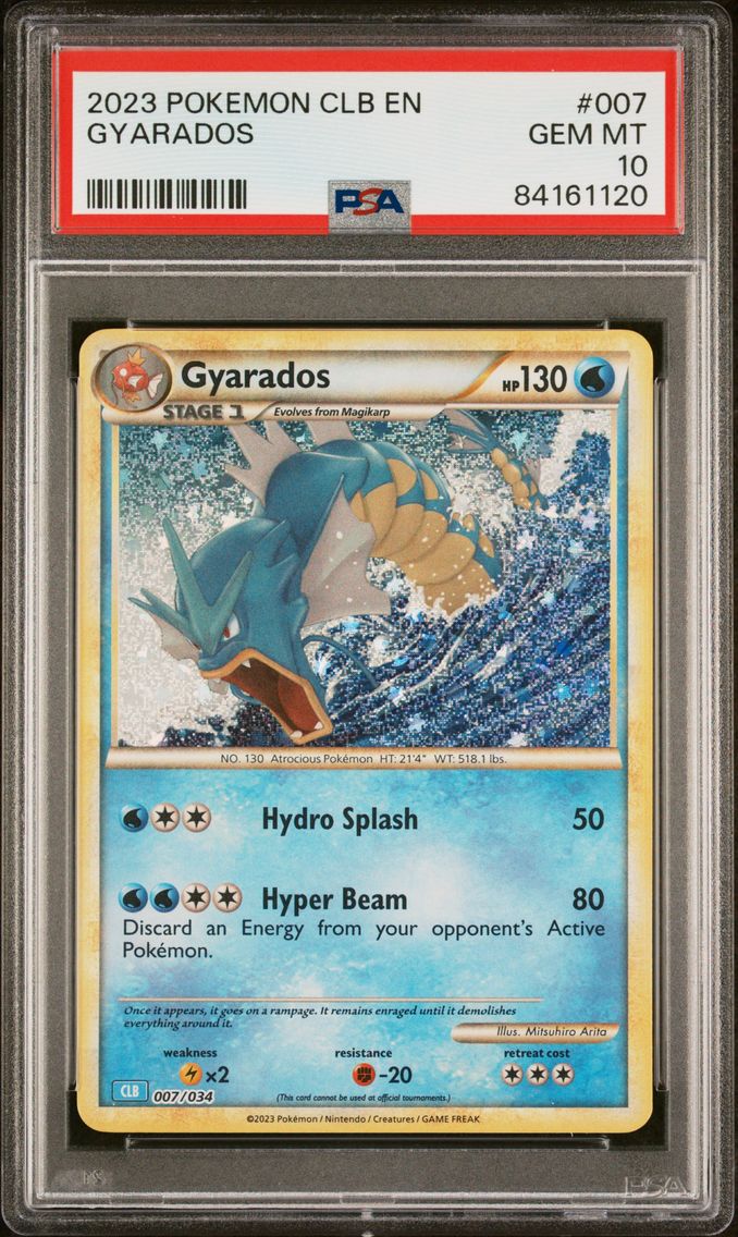 2023 #007 Gyarados PSA 10 Clb-Trading Card Game Classic Blastoise & Suicune EX Deck Pokemon